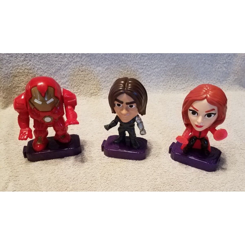 Lot 3 2020 McDonalds Marvel Studios Heroes Avengers Happy Meal Toys